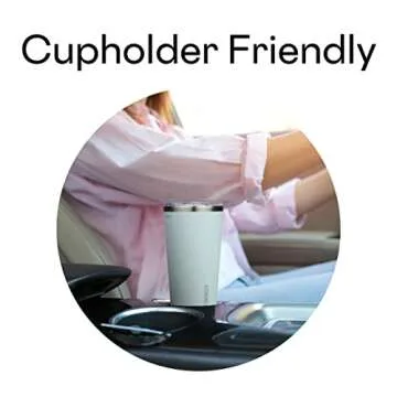 Corkcicle Classic Triple Insulated Coffee Mug with Lid, Gloss Powder Blue, 16 oz – Stainless Steel Travel Tumbler Keeps Beverages Cold 9+hrs, Hot 3hrs – Cupholder Friendly Travel Coffee Tumbler