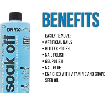 Onyx Professional Coconut Nail Polish Remover, Enriched Formula