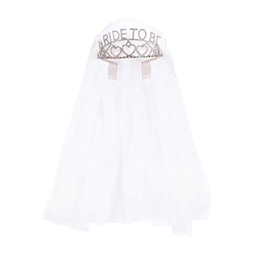 Elegant KIKEVITE Bachelorette Veil for Bride to Be - Perfect for Bridal Shower and Wedding Celebrati...