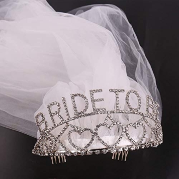 KIKEVITE Bachelorette Veil for Bride to Be Decoration