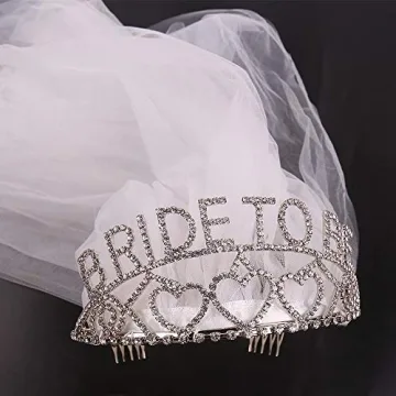 KIKEVITE Bachelorette Veil for Bride to Be Decoration