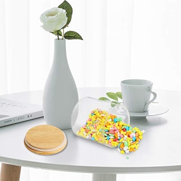 Dabacc 4 Pack Airtight Glass Storage Jars for Organizing