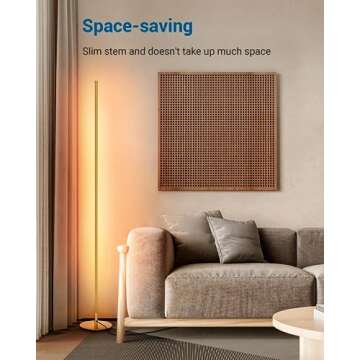 Dimmable LED Corner Lamp for Modern Interiors