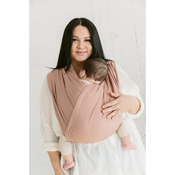 Solly Baby Carrier Loop - Luxury Baby Wrap in Dusty Pink