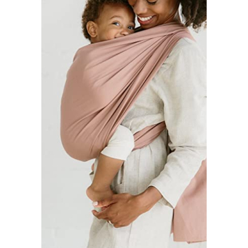 Solly Baby Carrier Loop - Luxury Baby Wrap in Dusty Pink