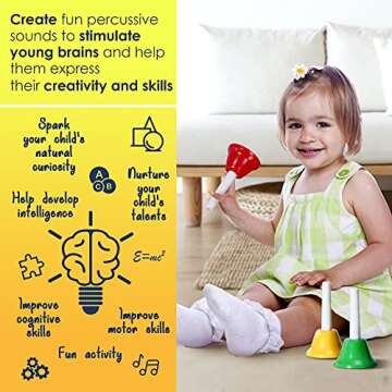 MINIARTIS Hand Bells for Kids Educational Music Toys
