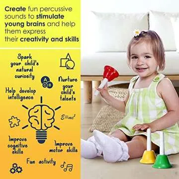 MINIARTIS Hand Bells for Kids Educational Music Toys