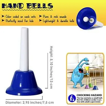 MINIARTIS Hand Bells for Kids Educational Music Toys