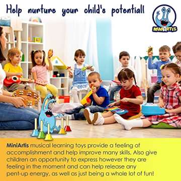 MINIARTIS Hand Bells for Kids Educational Music Toys