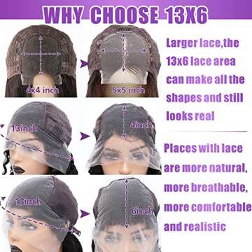 Aveiyce 13x6 Deep Wave Lace Front Wigs - Glueless, Natural Look for All Occasions