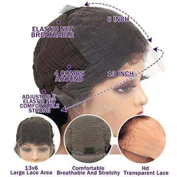 Aveiyce 13x6 Deep Wave Lace Front Wig for Natural Glam