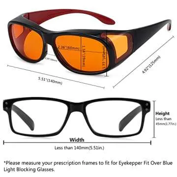 Eyekepper Blue Light Blocking Fitover Glasses for Comfort