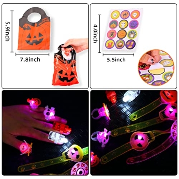 BicMan 192 pcs Halloween Party Favors For Kids, Halloween Toys Bulk, Classroom Prizes, Goodie Bag Stuffers, Halloween Stuffers, Treasure Box Toys, Carnival Prizes, School Classroom Reward