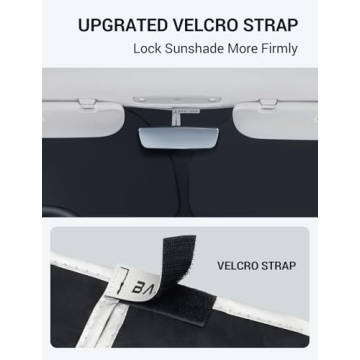 Basenor Tesla Model 3 Model Y Windshield Sunshade for Heat Protection