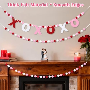 Pre-Strung Valentine’s Day Garland Set for Festive Decor