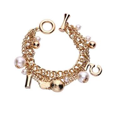 Glamtune Celebrity Design Inspired Gift Inspired Charm Lucky Bracelet Chain for Women