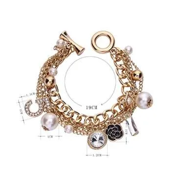 Glamtune Celebrity Design Inspired Gift Inspired Charm Lucky Bracelet Chain for Women