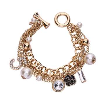 Glamtune Celebrity Design Inspired Gift Inspired Charm Lucky Bracelet Chain for Women