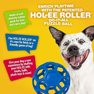 JW Pet Hol-ee Roller Dog Toy - Fun Natural Rubber Toy