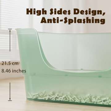 Extra Large Cat Litter Box for Easy Maintenance and Durability