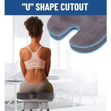 Everlasting Comfort Car Seat Cushions - Memory Foam Soft Car Cushions for Long Car Trips - Car Seat Cushions for Driving - Ergonomic Car Seats - Car Seats & Truck Seats