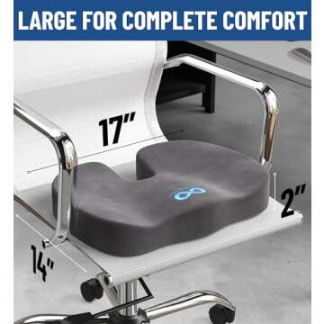 Everlasting Comfort Car Seat Cushions - Memory Foam Soft Car Cushions for Long Car Trips - Car Seat Cushions for Driving - Ergonomic Car Seats - Car Seats & Truck Seats