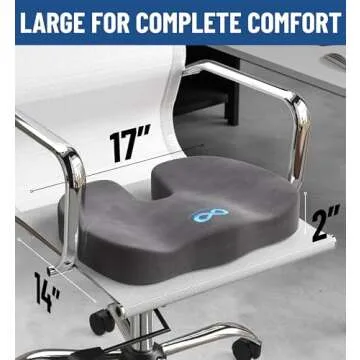 Everlasting Comfort Car Seat Cushions - Memory Foam Soft Car Cushions for Long Car Trips - Car Seat Cushions for Driving - Ergonomic Car Seats - Car Seats & Truck Seats