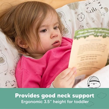 KeaBabies My Little Dreamy Toddler Pillow 13x18 - Organic Cotton for Kids