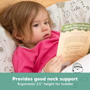 KeaBabies My Little Dreamy Toddler Pillow 13x18 - Organic Cotton for Kids