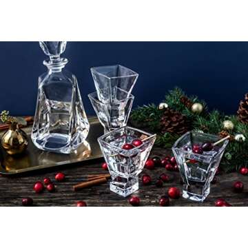 Premium JoyJolt Carre Cocktail Glasses Set for Any Occasion