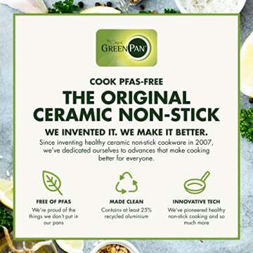 GreenPan Pancake Pan 28 cm - Non Stick & Toxin Free Cookware