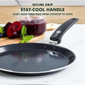 GreenPan Pancake Pan 28 cm - Non Stick & Toxin Free Cookware