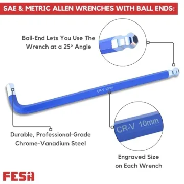 FESA Complete Allen Wrench Set for DIY Enthusiasts