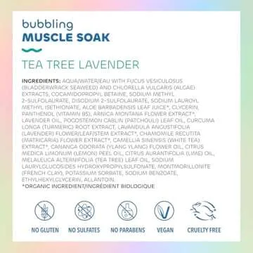 Seaweed Bath Co. Bubbling Muscle Soak, Tea Tree Lavender