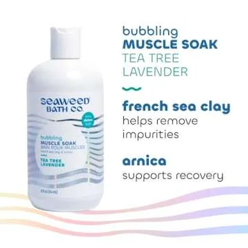Seaweed Bath Co. Bubbling Muscle Soak, Tea Tree Lavender