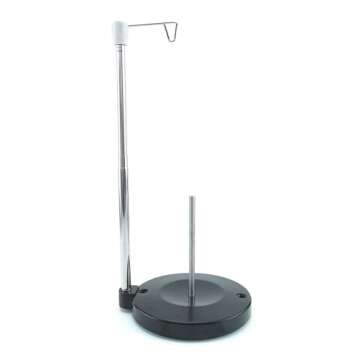 Universal Single Cone and Spool Adjustable Thread Stand for Sewing and Embroidery Machines - Supports King and Mini-King Cones