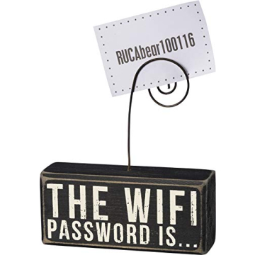 Stylish WiFi Password Block by Primitives for Home