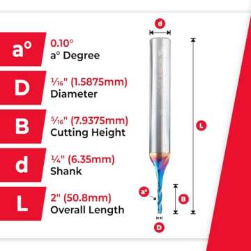 Amana Tool Up Cut Router Bit for Precision Woodworking