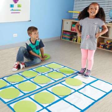 Learning Resources Ten-Frame Floor Mat Activity Set, Math Skills, 22 Pieces, Ages 5+