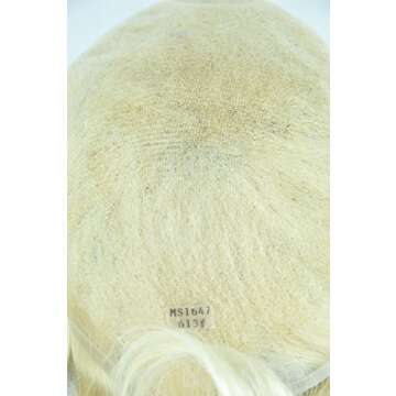 gexworldwide GEX Toupee For Men Human Hair HairPiece Full Swiss Lace Toupee Jet Black Bleached Knots Medium Density Wig Replacement Systems Mens Toupee(1#)