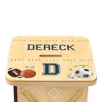 Handmade Personalized Wooden Piggy Bank for Kids from BloomOwl