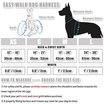 Soft Leather No Pull Dog Harness - Adjustable Step in Dog Harness with Rose Gold Heavy Duty Metal Buckle, Freedom Nylon Dog Halter Vests for Small Medium Large Dogs Easy Walking Training (White,L)