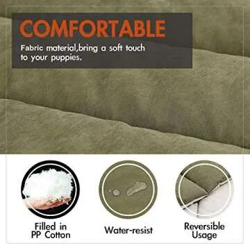 CHEERHUNTING Outdoor Dog Bed, Waterproof, Washable, Large Size, Durable, Water Resistant, Portable and Camping Travel Pet Mat