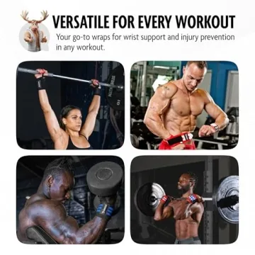DMoose Wrist Wraps for Weightlifting Support and Comfort