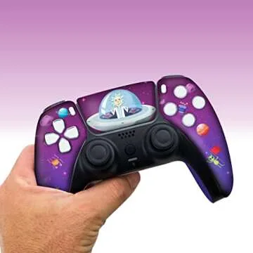 Ricky - Morty Custom PS-5 Controller Wireless compatible with Play-Station 5 Console by BCB Controllers | Proudly Customized in USA with Permanent HYDRO-DIP Printing (NOT JUST A SKIN)