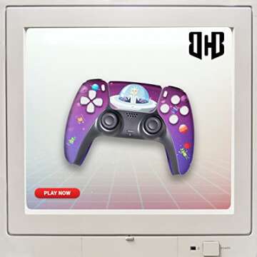 Ricky - Morty Custom PS-5 Controller Wireless compatible with Play-Station 5 Console by BCB Controllers | Proudly Customized in USA with Permanent HYDRO-DIP Printing (NOT JUST A SKIN)