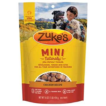 Zuke's Mini Naturals Dog Training Treats, Soft Mini Dog Treats with Vitamins & Minerals, Made for Al...