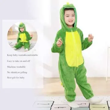 TONWHAR Kids' Dinosaur Costume for Toddlers 4-5T