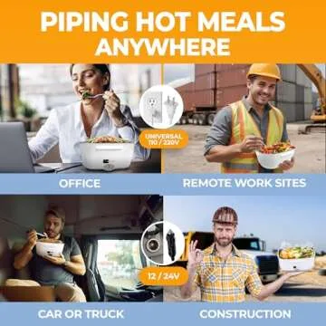 FORABEST Electric Lunch Box | 80W Portable Food Warmer