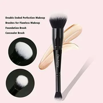 Daubigny Dual-Ended Foundation & Concealer Brush for Flawless Makeup
